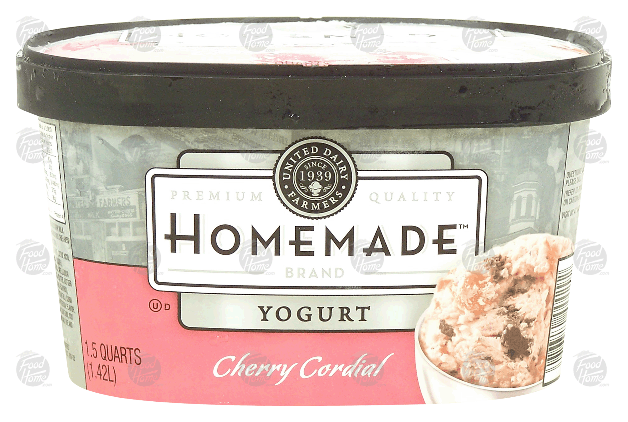 Homemade  cherry cordial frozen yogurt Full-Size Picture